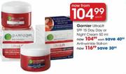Garnier UltraLift SPF 15 Day,Day or Night Cream-50ml Each