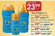 Sun Protect Spray SPF 40 150ml,Flip Top 200ml or Spray 200ml-Each