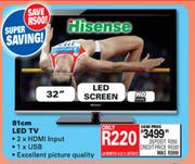 Hisense 81cm LED TV (32")