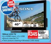 Sony 102cm LCD TV (40")  