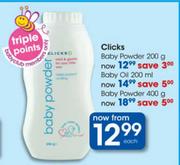 Clicks Baby Powder-400g