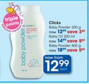 Clicks Baby Oil-200g