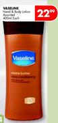 Vaseline Hand & Body Lotion Assorted-400ml Each