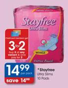 Stayfree Ultra Slims-10 Pads