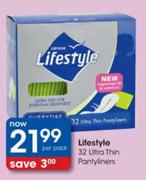 Lifestyle 32 Ultra Thin Pantyliners-Per Pack