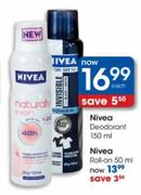 Nivea Deodorant-150ml Each