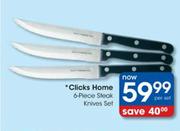 Clicks Home Steak Knives Set-6 Piece