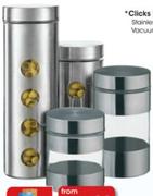 Clicks Home Glass Canisters-Large