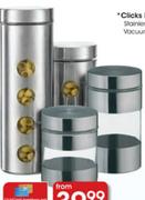 Clicks Home Glass Canisters-Extra Large