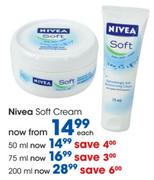 Nivea Soft Cream-75ml Each