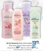 Oh SO Heavenly Body Lotions Classic Variants-200ml