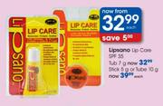 Lipsano Lip Care SPF 35 Stick 5g or Tube 10g-each