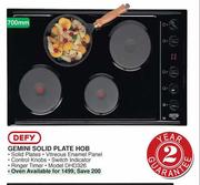 Defy Gemini Solid Plate Hob-700mm