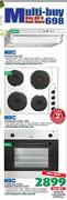 KIC Extractor Fan + KIC Stainless Steel Hob + KIC Stainless Steel Undercounter Oven 