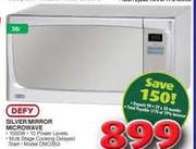 Defy Silver Mirror Microwave-38Ltr
