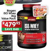 Biogen ISO Whey 3kg Value Pack