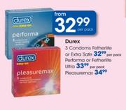Durex Performa Or Fetherlite Ultra-Per Pack