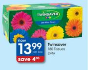 Twinsaver 180 Tissues 2-Ply