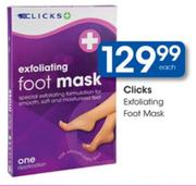 Clicks Exfoliating Foot Masic Each
