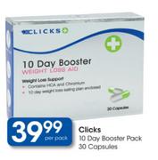 Clicks 10 Day Booster Pack-30 Capsules Per Pack