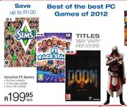 Assorted PC Games-Each