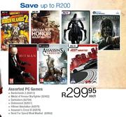 Assorted PC Games-Each