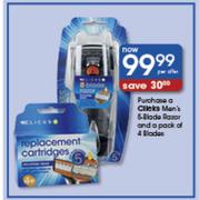 Purchase a Clicks Men's 5-Blade Razor's and a Pack of 4 Blades