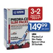 USN Phedra-Cut Slim Packs Berry or Citrus 20 Sachets-Per Pack