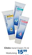 Clicks Hand Cream Moisturising-75ml Each