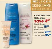 Clicks SkinCare Collection Hand Cream-75ml Each