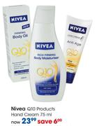 Nivea Q10 Products Hand Cream-75ml Each