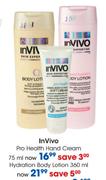 InVivo Hydration Body Lotion-360ml Each