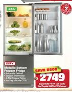 Defy Metallic Bottom Freezer Fridge-245 Ltr (C250)