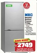 KIC Metallic Bottom Freezer Fridge-309 Ltr (KB6032ME)