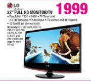 LG Full HD Monitor/TV-23"