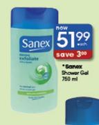 Sanex Shower Gel-750ml Each