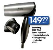 Safeway 1200W Travel Hairdryer Each