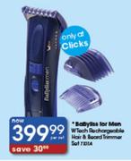 Babyliss For Men Wtech Rechargeable Hair & Board Trimmer Set-Per Set