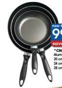 Clicks Aluminium Frying Pan-24cm
