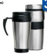 Clicks Stainless Steel & Plastic Vacuum Mug-450ml Each