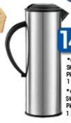 Clicks Stainless Steel & Plastic Vacuum Flask-1L Each