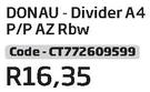 Donau-Divider A4 P/P AZ Rbw (CT772609599)