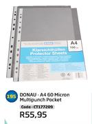 Donau-A4 60 Micron Multiounch Pocket (CT177209)