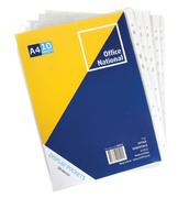 Office National-A4 Filing Sleeves 100PK (ON160)