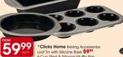Clicks Home 6-Cup Steel & Silicone Muffin Pan