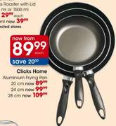 Clicks Home Aluminium Frying Pan-24cm Each