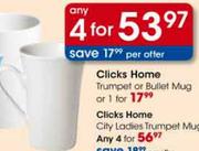 Clicks Home Trumpet or Bullet Nug-4 Pcs