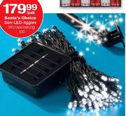 Santa's Choice Son-LED Liggies Wit/Veelkleurig-100 Per Pack
