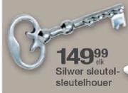 Silwer Sleutelsleutelhouer