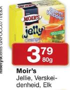 Moir's Jellie, Verskei-Denheid-80g